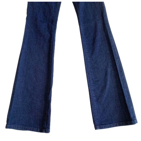 Yummie Boot Cut Jeans Slimming Dark Wash Mid Rise Slim Boot Cut Jeans Size 25 - Picture 7 of 12